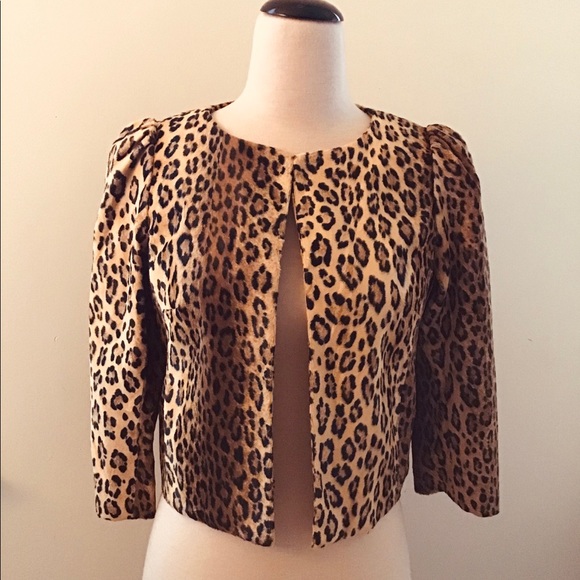 milly leopard jacket
